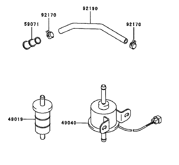 Fuel Tank/Fuel Valve Assembly Diagram and Parts List for 74213 (230006001-230999999)(2003) Toro Lawn Mower