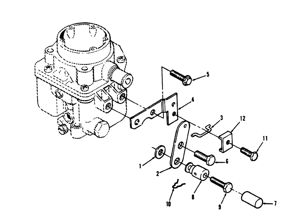 Choke Control (Front Pull) Diagram and Parts List for 73501 39000001 - 39999999 Toro Lawn Tractor