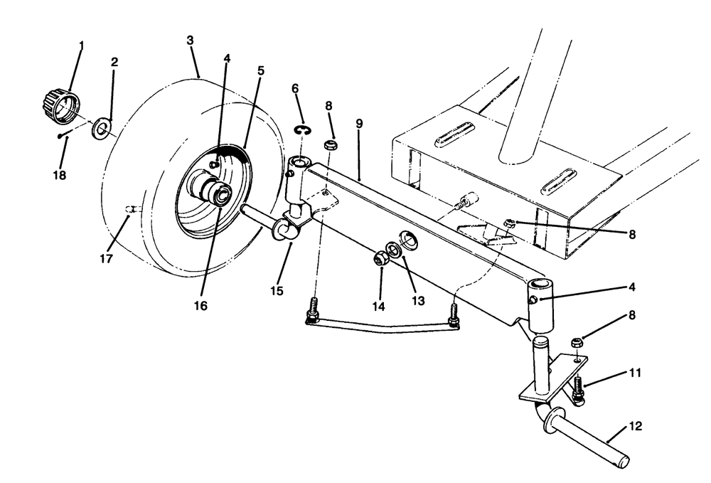 Front Axle Assembly Diagram and Parts List for 70060 39000001 - 39999999 Toro Lawn Tractor