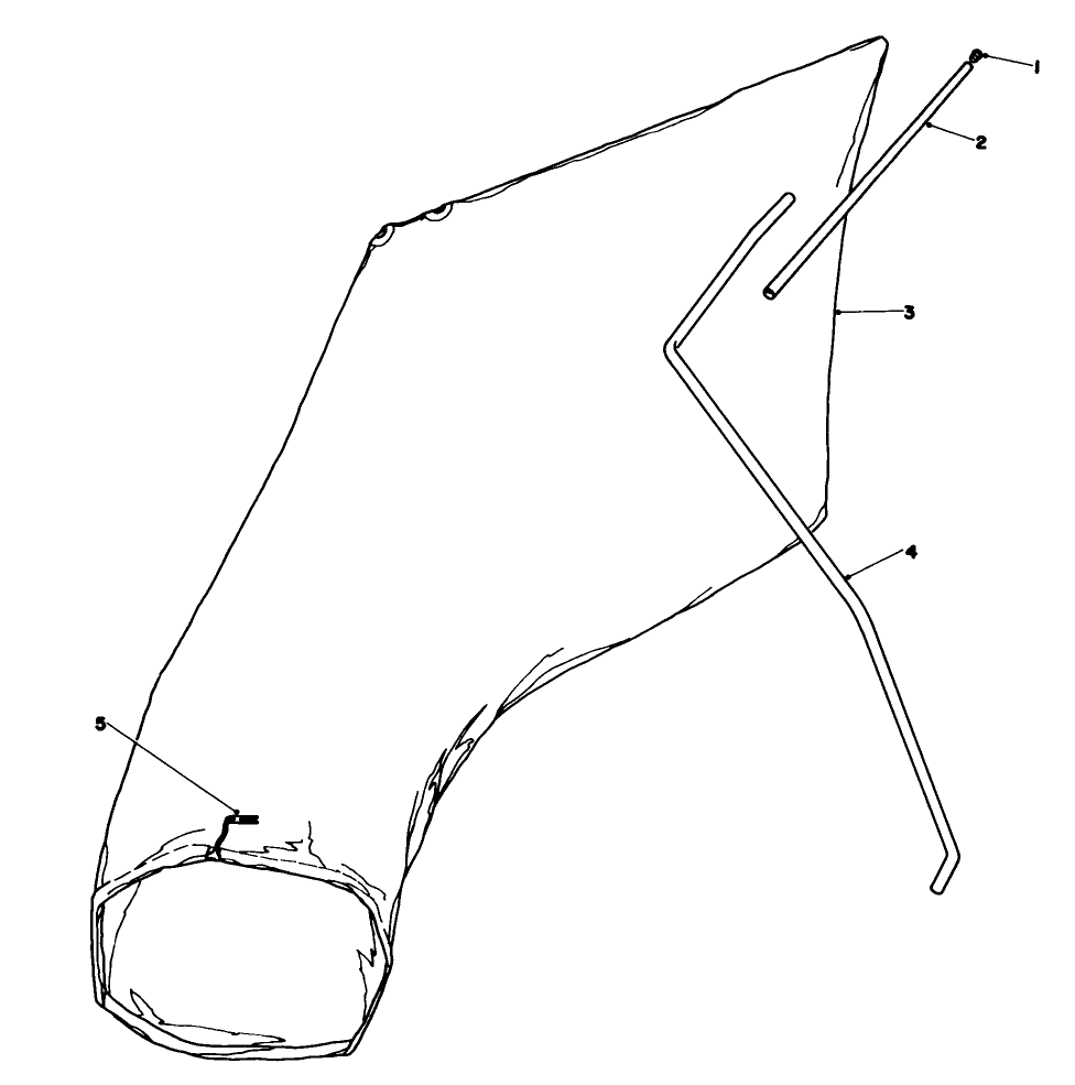 Giant Bagging Kit No. 29-9750 (Optional) Diagram and Parts List for 16585 7000001 - 7999999 Toro Lawn Mower