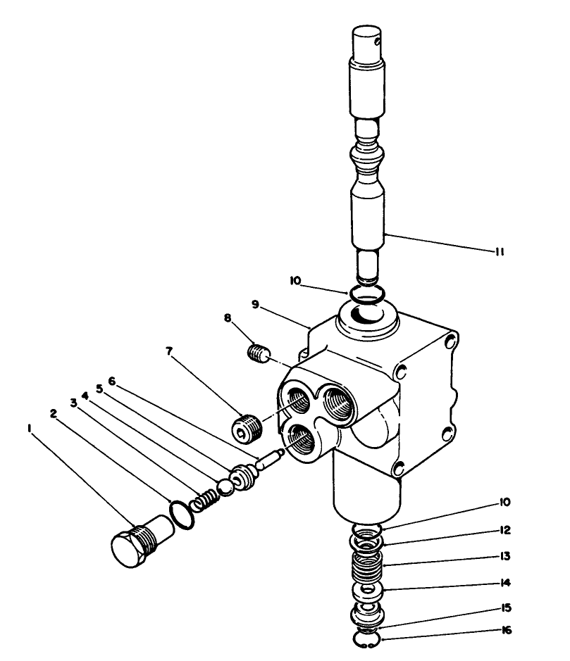 Valve Assembly No. 43-1700 Diagram and Parts List for 30620 490001 - 499999 Toro Lawn Tractor