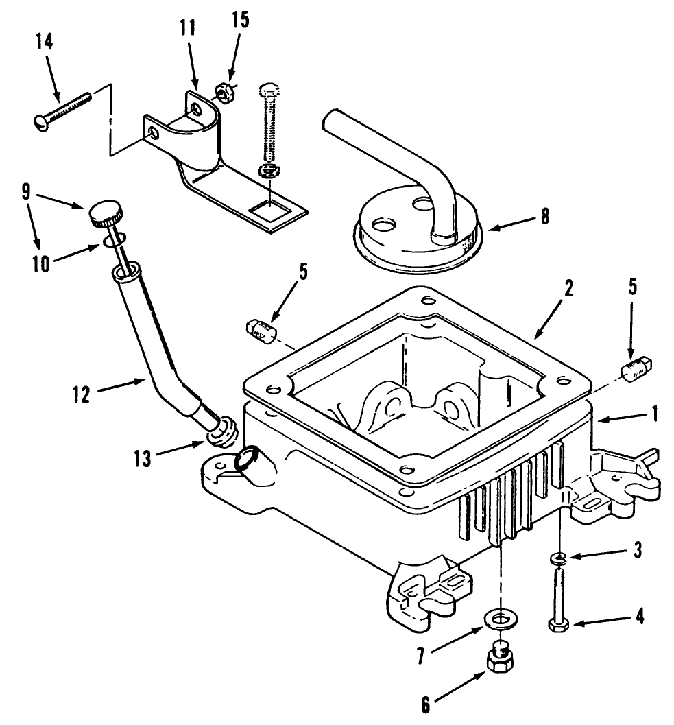 Oil Base Fill Tube And Bracket Diagram and Parts List for 31-10K802 1000001 - 1999999 Toro Lawn Tractor