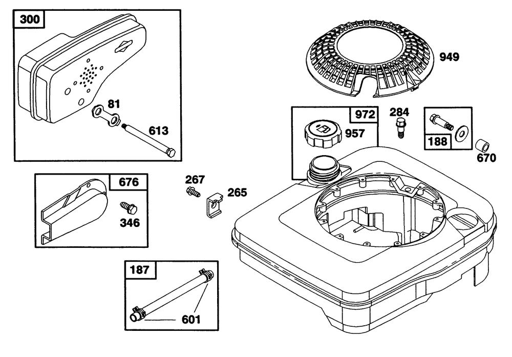 Engine Briggs & Stratton Model 124702-3115-01 Diagram and Parts List for 20214 2000001 - 2999999 Toro Lawn Mower