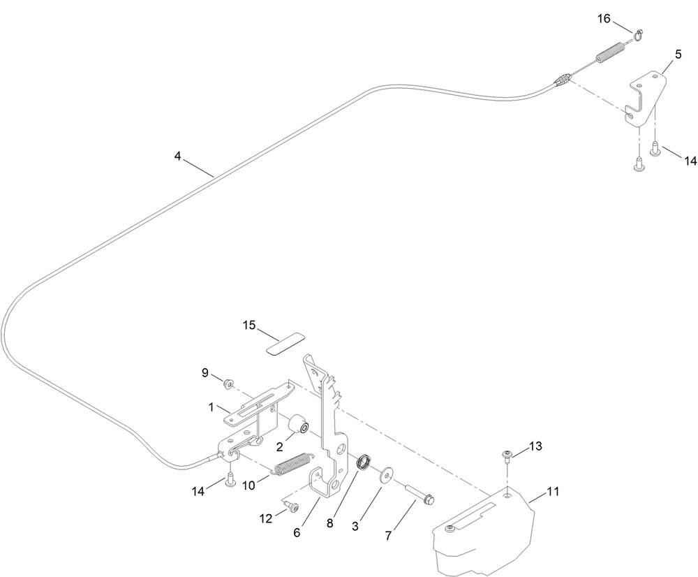 Brake Assembly Diagram and Parts List for 75851 400000000 - 416399999 Toro Lawn Tractor
