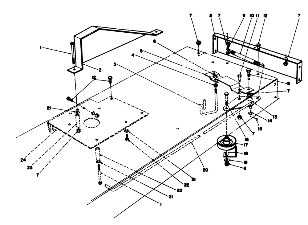 Traction Assembly Diagram and Parts List for 56150 7000001 - 7999999 Toro Lawn Tractor