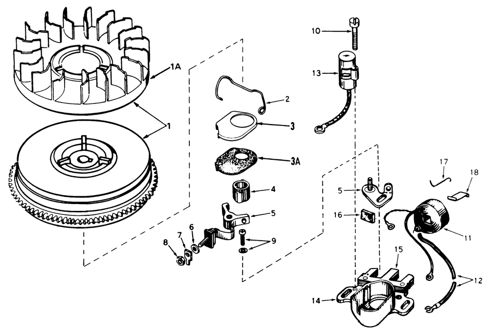 Magneto No. 610944a Diagram and Parts List for 38010 9000001 - 9999999 Toro Snow Blower