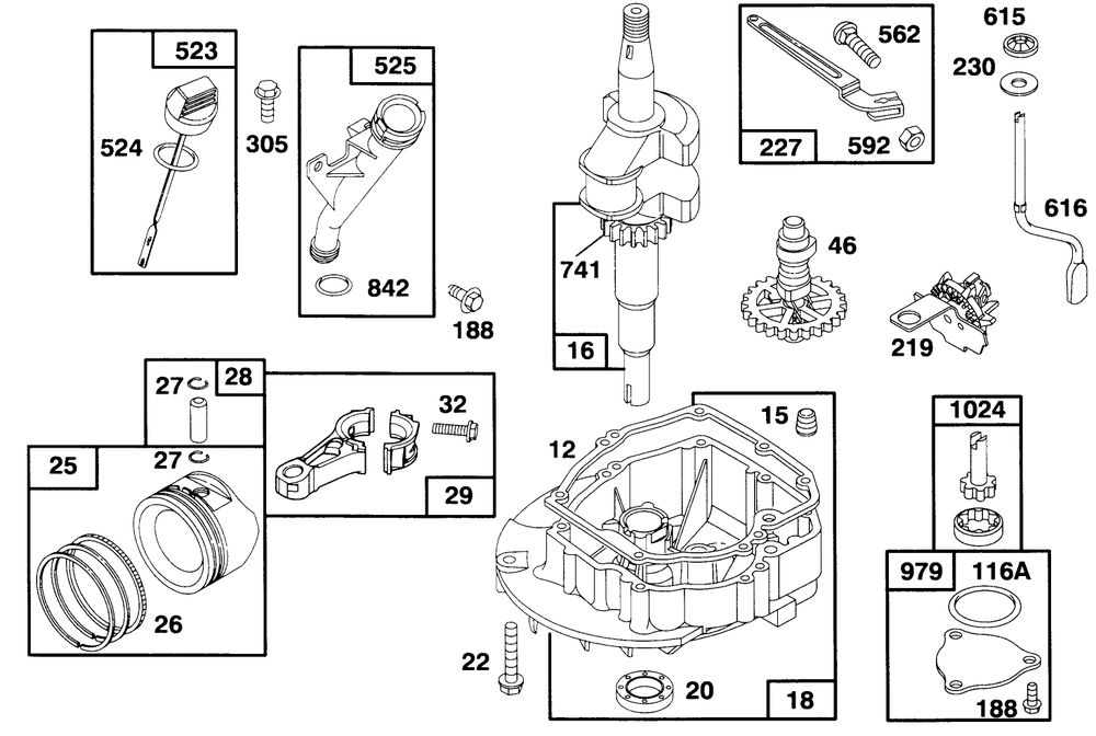Engine Gts-150 Diagram and Parts List for 20928BC 49000001 - 49999999 Toro Lawn Mower