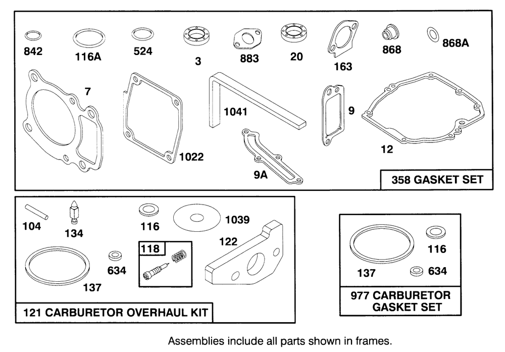 Engine Gts 150 Diagram and Parts List for 20764BC 49000001 - 49999999 Toro Lawn Mower