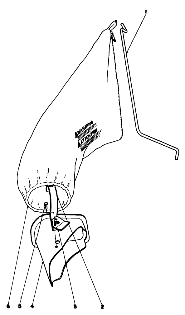 Grass Bagging Kit-No. 8-8109 (Optional) Diagram and Parts List for 16860 1000001 - 1999999 Toro Lawn Mower