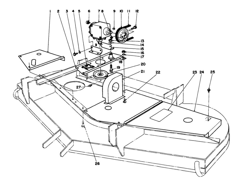 Cutting Unit 7 Diagram and Parts List for 30754 (800001-899999)(1988) Toro Lawn Tractor