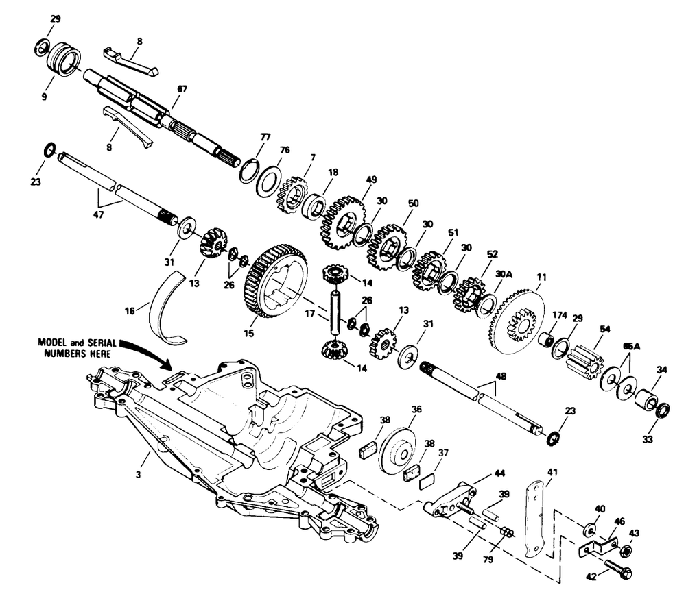 Peerless Transaxle Model No. 915-020 (Cont.) Diagram and Parts List for 71182 5910001 - 5999999 Toro Lawn Tractor