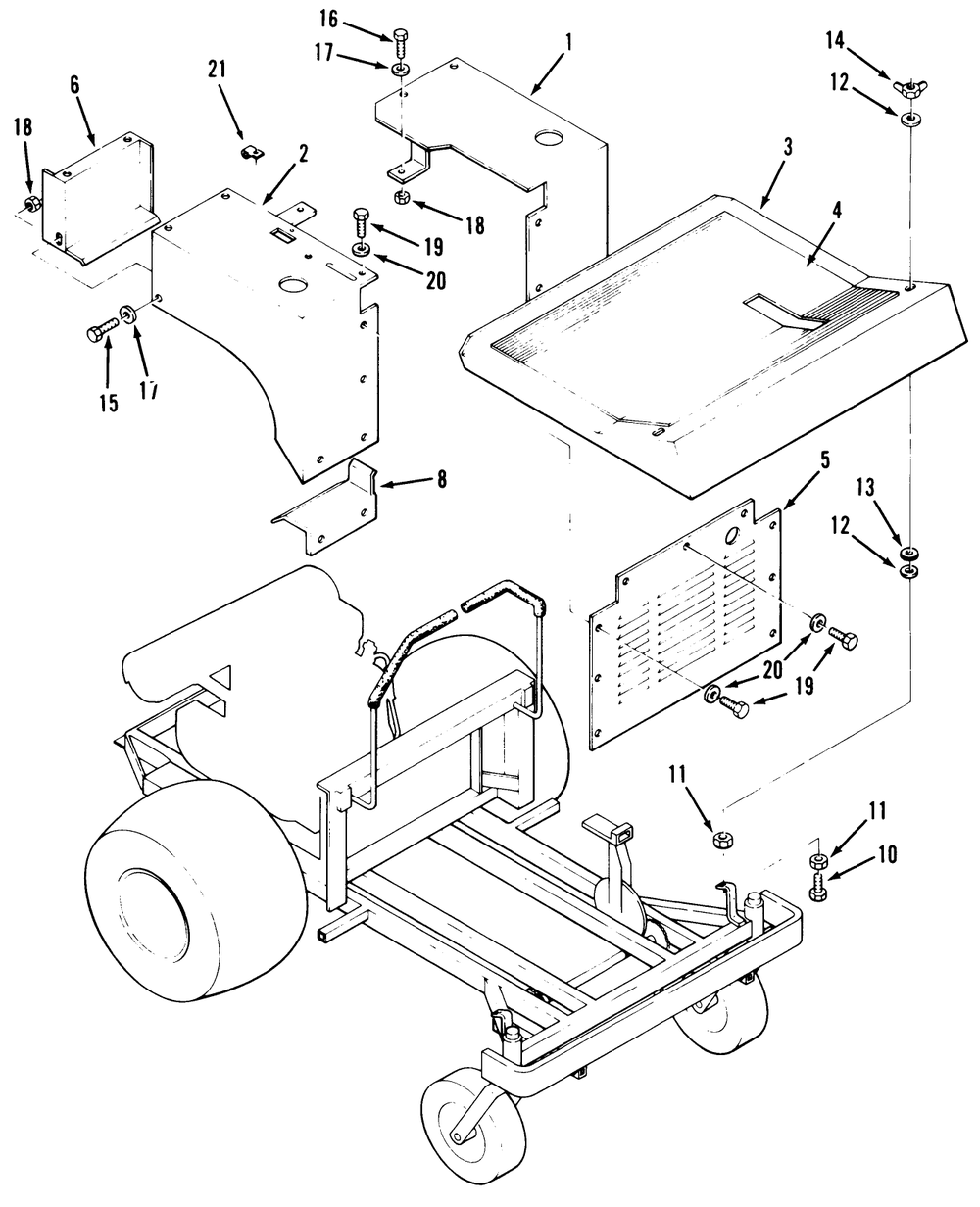 Fenders And Covers Diagram and Parts List for R1-24OE02 1000001 - 1999999 Toro Lawn Tractor