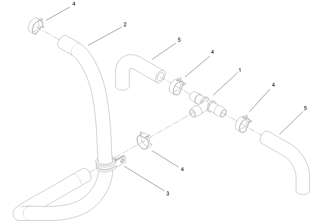 Hydraulic Hose Assembly No. 145-6178 Diagram and Parts List for 72517 400000000 - 414499999 Toro Lawn Mower