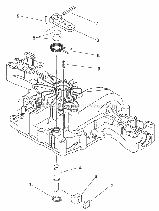 Brake Assembly Transmission Assembly No. 114- Diagram and Parts List for 74596 312000001-312999999 Toro Lawn Mower