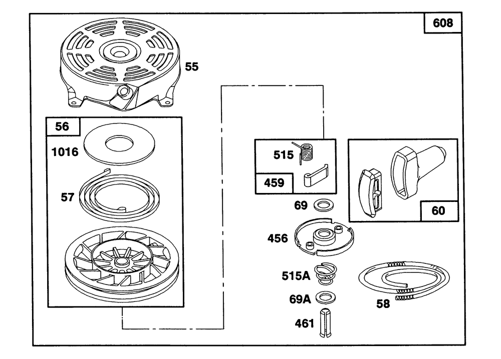 Engine Briggs & Stratton Model 122702-0182-01 Diagram and Parts List for 20906B 2000001 - 2999999 Toro Lawn Mower