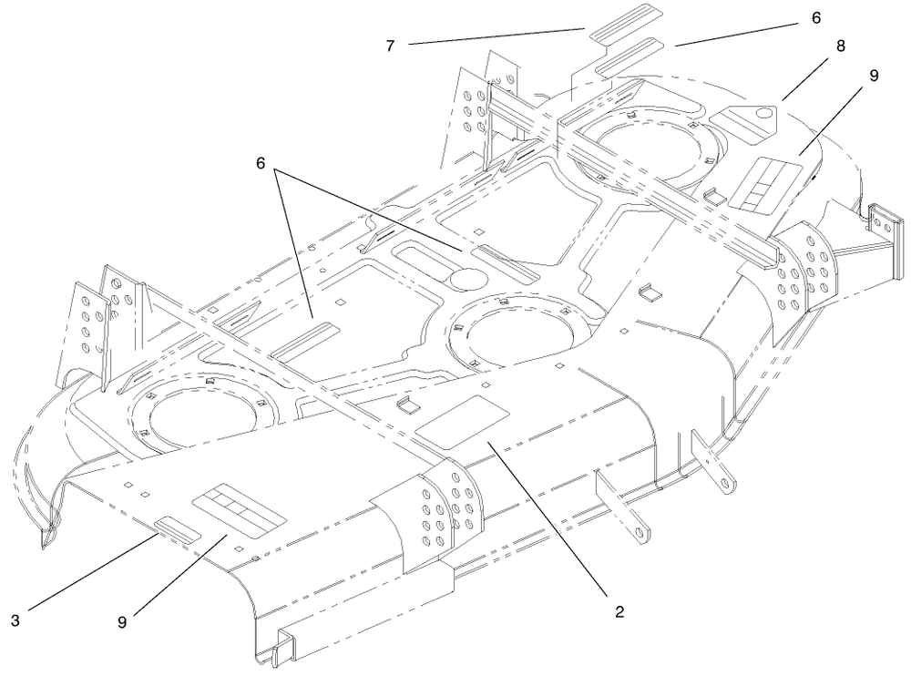 Decal Assembly Diagram and Parts List for 30753 990001 - 999999 Toro Lawn Mower