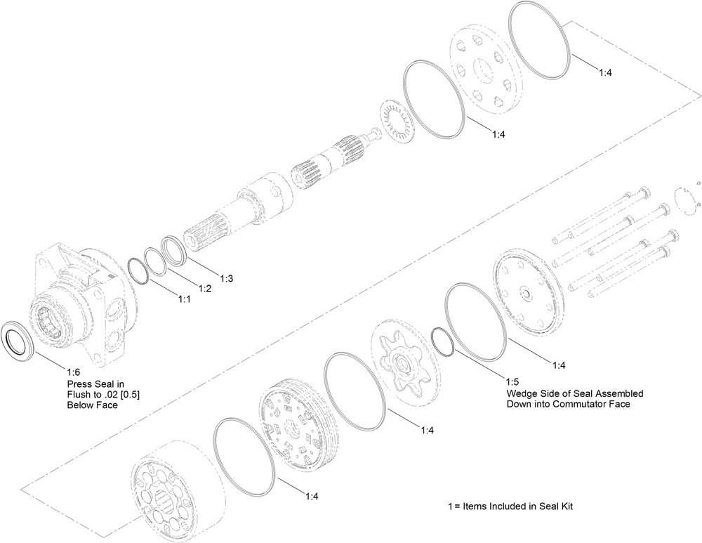 Hydraulic Motor Assembly No. 132-5746 Diagram and Parts List for 23803 400000000 - 999999999 Toro Lawn Tractor Accessories