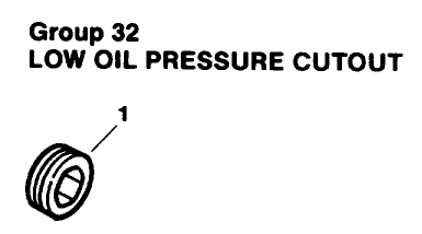 Engine Kohler Model No. Mv16s-Type Ps56519 Oil Pressure Switch Group 32 Diagram and Parts List for 30180 490001 - 490730 Toro Lawn Tractor Accessories