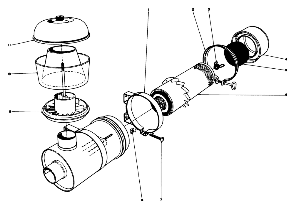Air Cleaner Assembly 8-2329 Diagram and Parts List for 30760 00000001 - 09999999 Toro Lawn Tractor