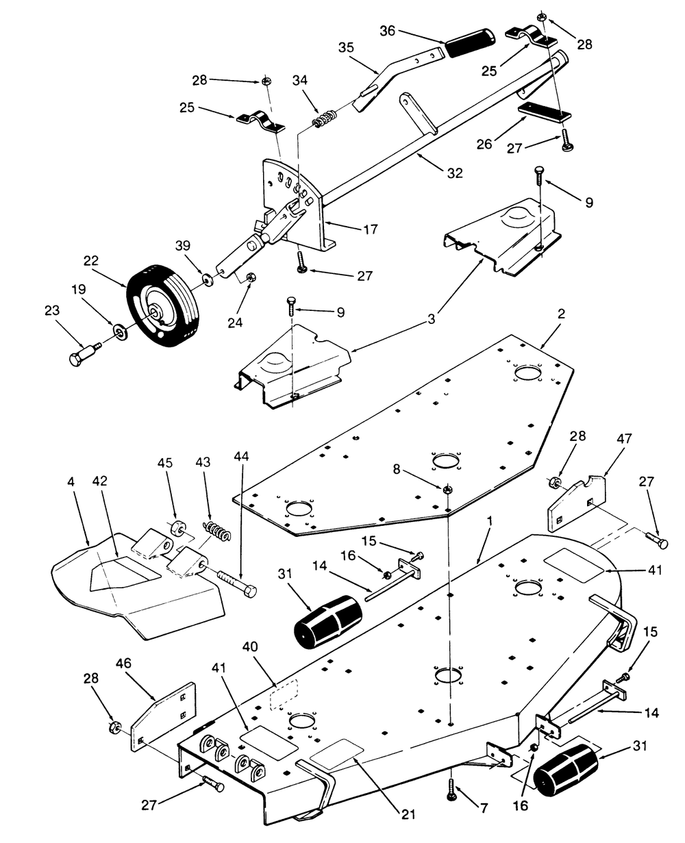 Side Discharge Mower - 60 In. (152 Cm) Vehicle Identification Number C5-60sc03 Diagram and Parts List for C5-60SC03 1000001 - 1999999 Toro Lawn Mower