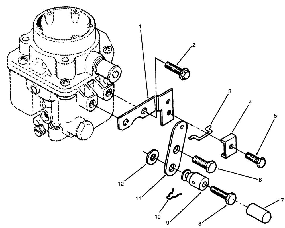 Choke Control (Front Pull) Diagram and Parts List for 73501 59002869 - 59002946 Toro Lawn Tractor