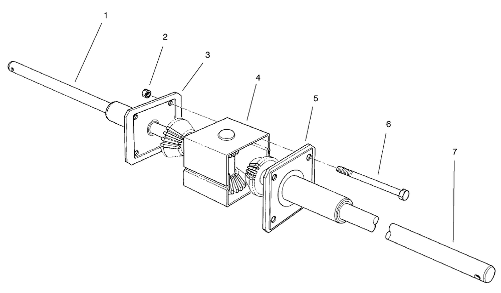Differential Assembly Diagram and Parts List for 70044 9900001 - 9999999 Toro Lawn Tractor