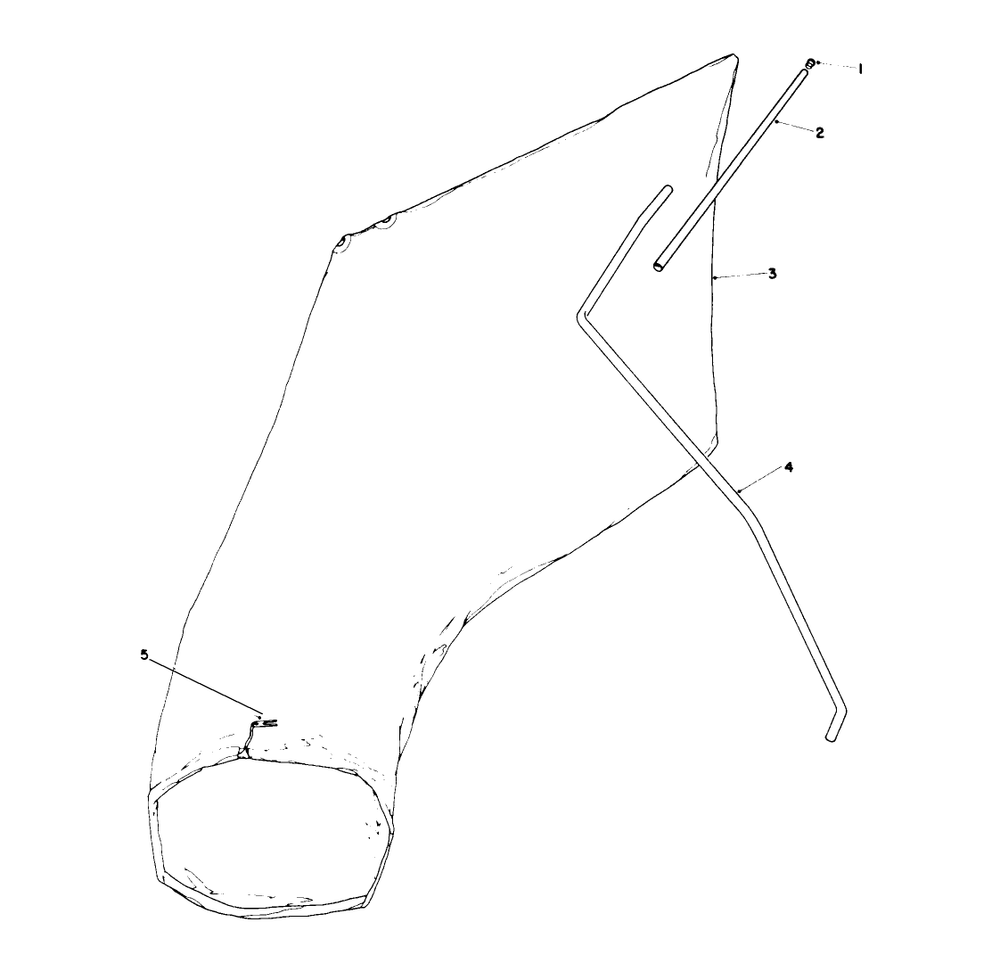 Giant Bagging Kit No. 29-9750 (Optional) Diagram and Parts List for 16212 5000001 - 5999999 Toro Lawn Mower
