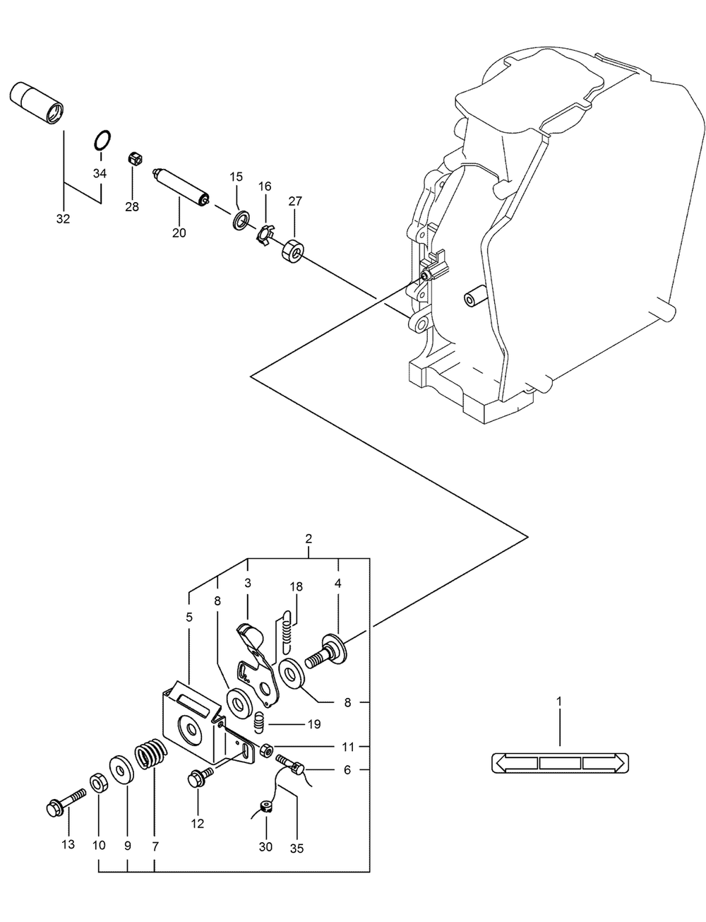 Control Device Assembly Diagram and Parts List for 23897 400000000 - 999999999 Toro Lawn Tractor Accessories