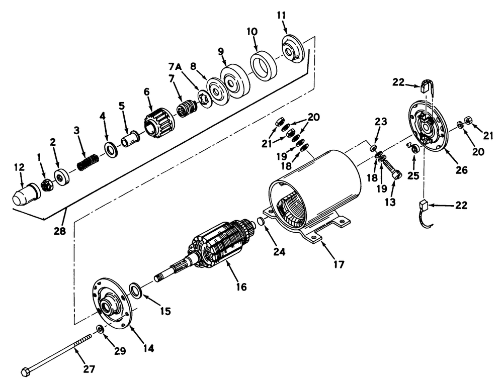 Starter Motor No. 32468b Diagram and Parts List for 56030 3000001 - 3999999 Toro Lawn Tractor