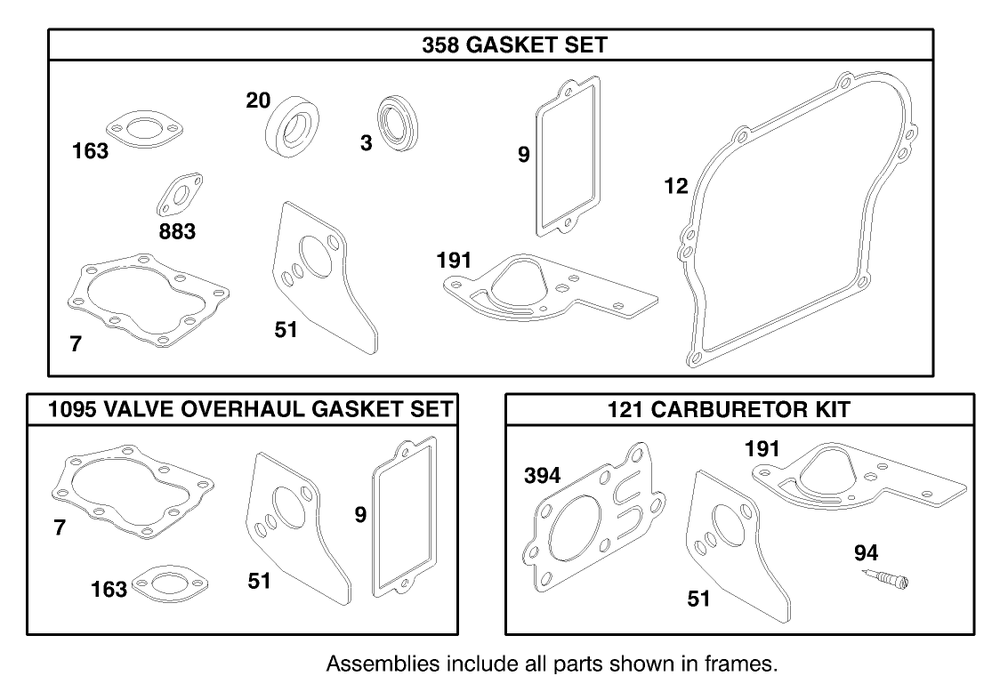 Engine Briggs & Stratton Model 135202-0142-03 Diagram and Parts List for 62060 890001 - 899999 Toro Seeder