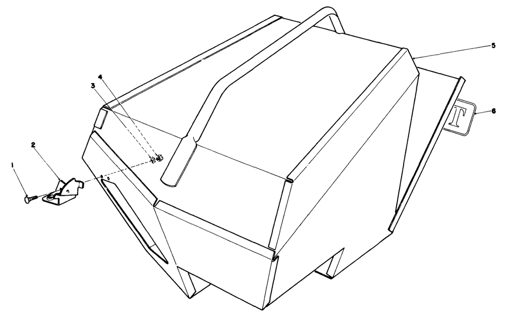 Steel Grass Catcher (Model 22099) (Optional) Diagram and Parts List for 22621 8000001 - 8999999 Toro Lawn Mower
