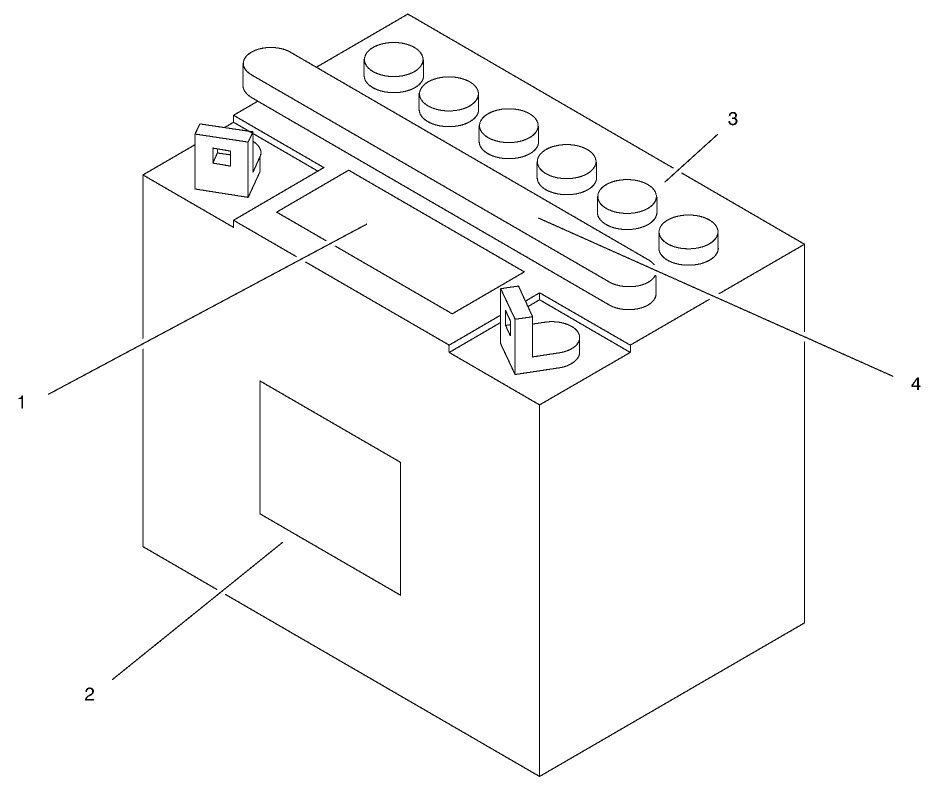 Battery Assembly Diagram and Parts List for 71218 7900001 - 7999999 Toro Lawn Tractor