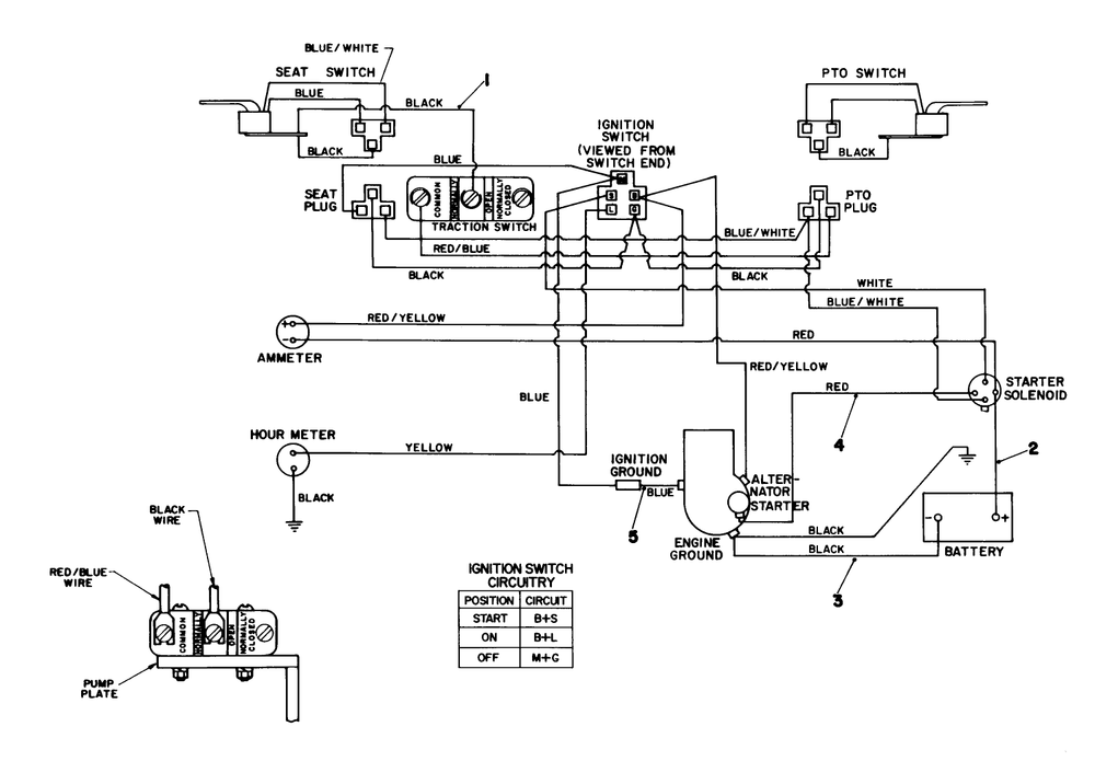 Electrical Schematic Diagram and Parts List for 30775 600001 - 699999 Toro Lawn Tractor