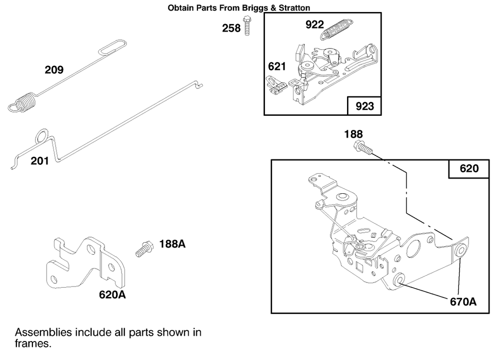 Engine Briggs & Stratton Model 12f802-0667-01 Diagram and Parts List for 20804 7900001 - 7999999 Toro Lawn Mower