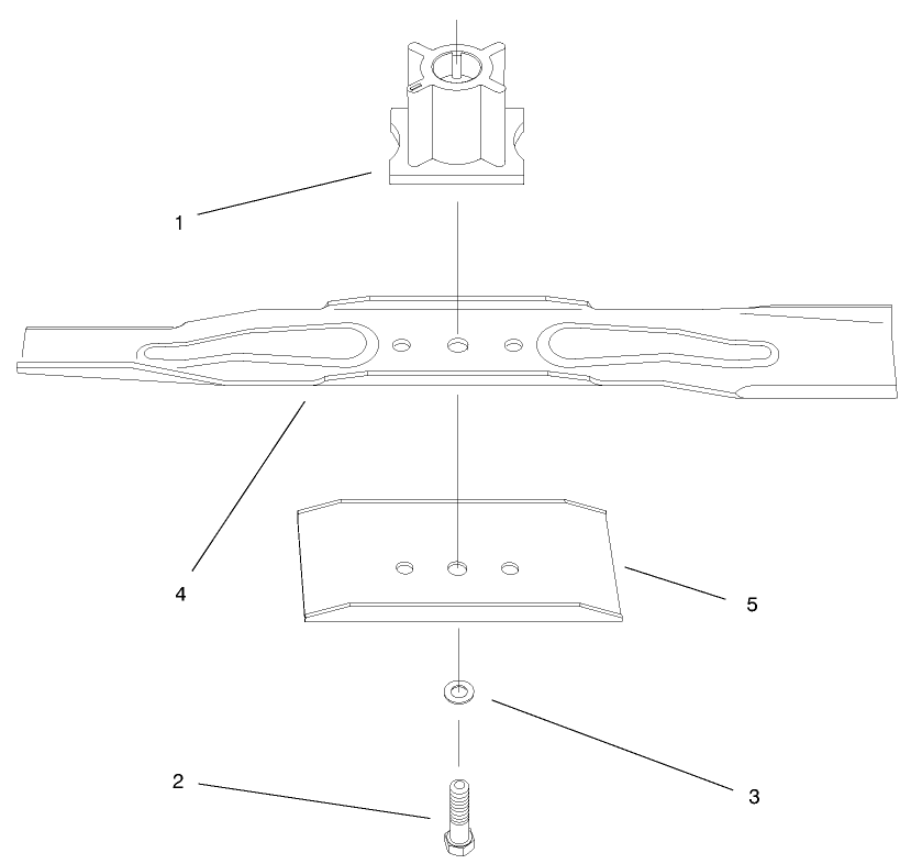 Blade Assembly Diagram and Parts List for 20803 9900001 - 9999999 Toro Lawn Mower