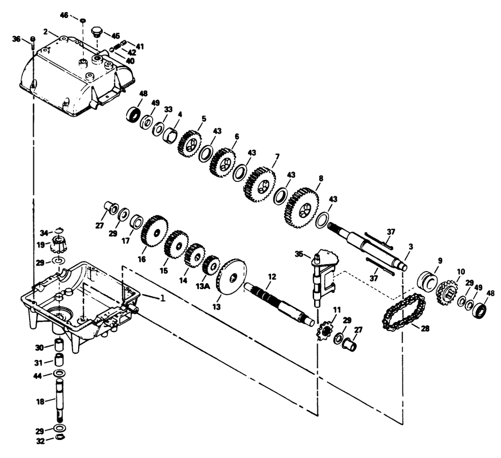 Peerless Transmission Model No. 700-039 Diagram and Parts List for 30112 0000001 - 0999999 Toro Lawn Tractor Accessories