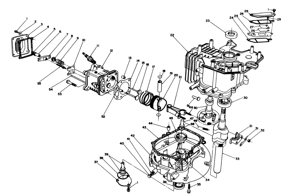 Engine Assembly (Continued) (Model No. Vmh7) Diagram and Parts List for 20620C 8000001 - 8999999 Toro Lawn Mower