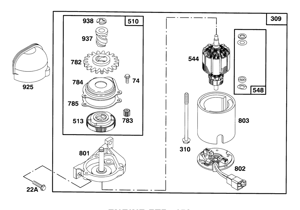 Engine Gts-150 Diagram and Parts List for 20928BC 59000001 - 59999999 Toro Lawn Mower