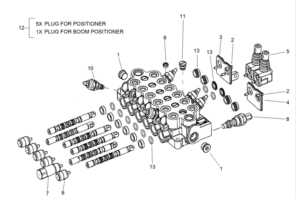 Hydraulic Manifold Assembly No. 145-0176 Diagram and Parts List for 23106 321000001 - 321999999 Toro Lawn Tractor Accessories