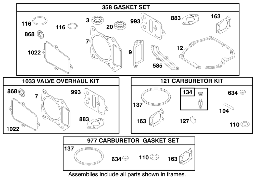 Engine Gts-200 Diagram and Parts List for 26639 8900001 - 8999999 Toro Lawn Mower
