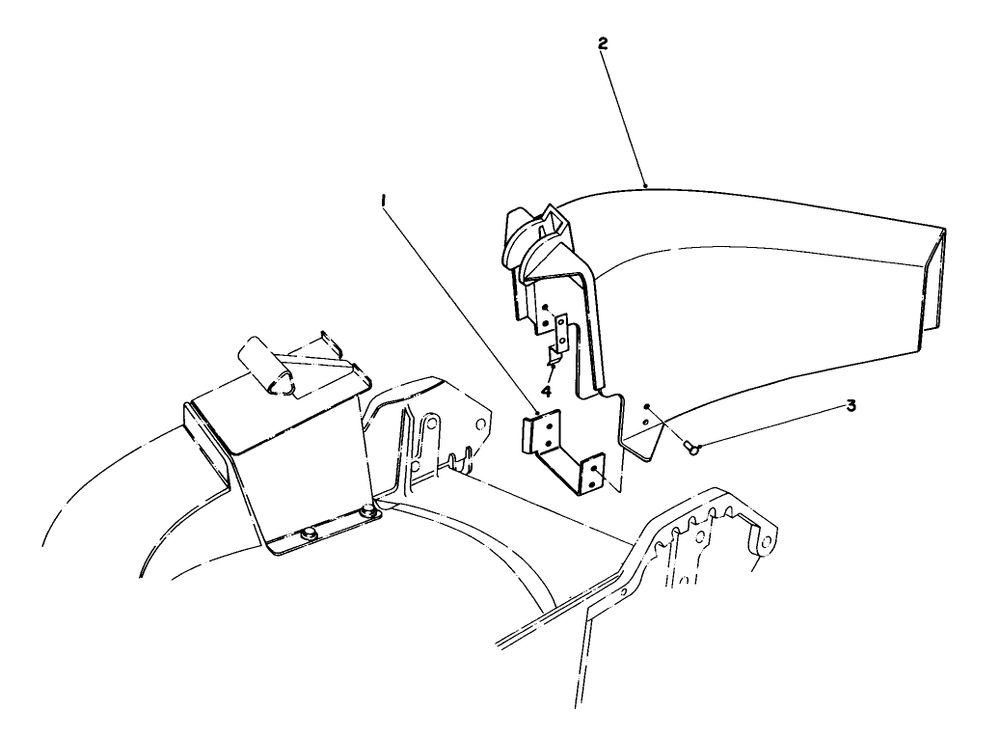 Side Discharge Kit No. 59107 (Optional) Diagram and Parts List for 20574 3000001 - 3999999 Toro Lawn Mower