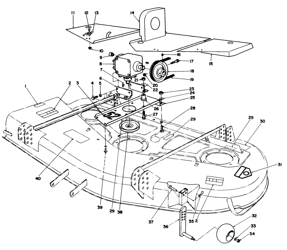 Cutting Unit Model No. 30753 (Continued) Diagram and Parts List for 30718 2000001 - 2999999 Toro Lawn Tractor