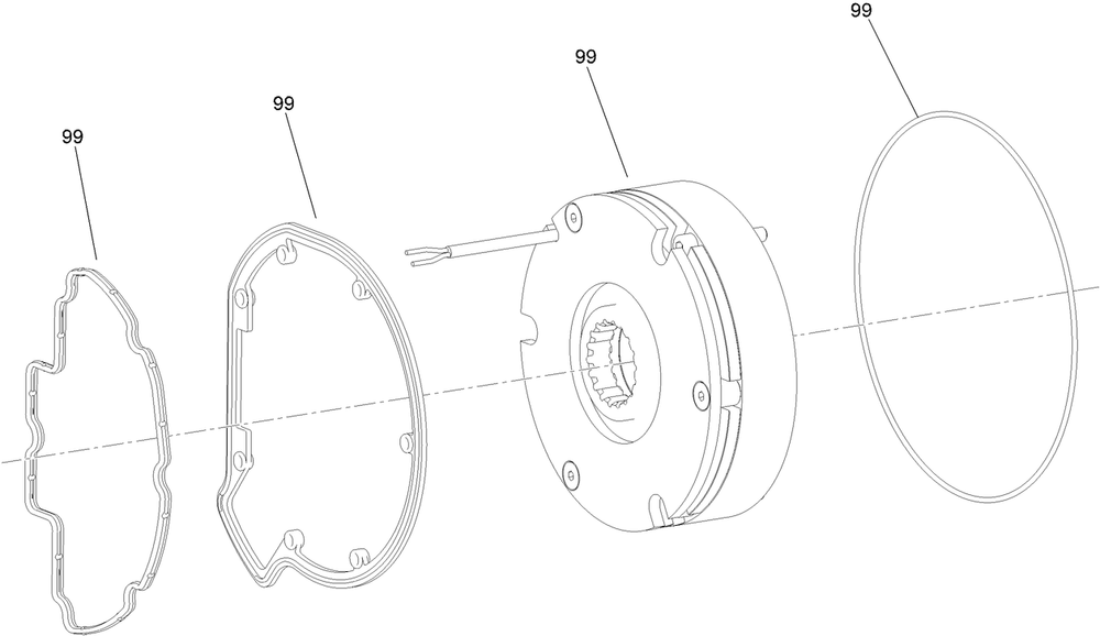 Drivetrain Assembly  Brake Assembly Diagram and Parts List for 22219 400000000 - 999999999 Toro Lawn Tractor Accessories