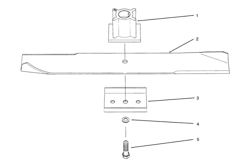 Blade Assembly Diagram and Parts List for 21010BC 5900001 - 5999999 Toro Lawn Mower