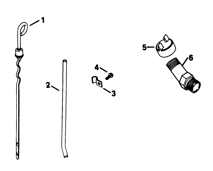 Dipstick-Engine Kohler Model No. Kt17qs Type No. 24324 Diagram and Parts List for 30754 60402 - 69999 Toro Lawn Tractor