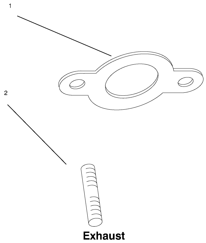 Exhaust Diagram and Parts List for 72102 7900001 - 7999999 Toro Lawn Tractor