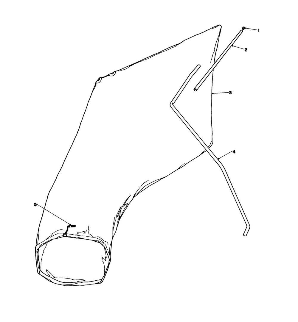 Giant Bagging Kit No. 29-9750 (Optional) Diagram and Parts List for 16585 8004252 - 8999999 Toro Lawn Mower