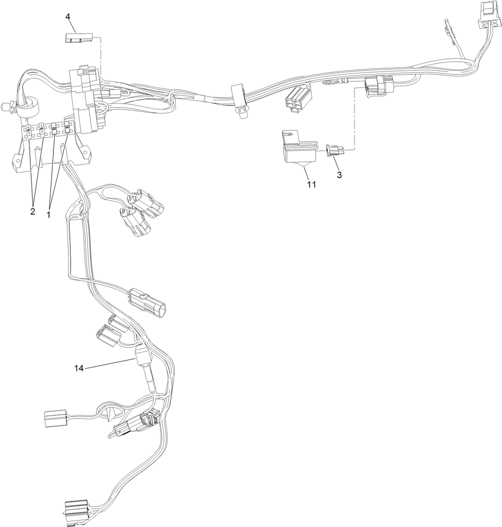Wire Harness Assembly No. 137-7624 Diagram and Parts List for 22984 407680000 - 407999999 Toro Lawn Tractor Accessories