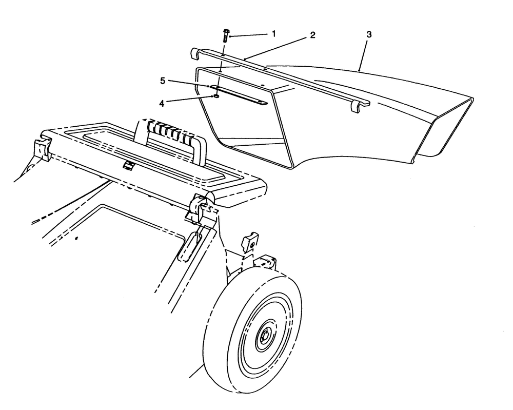 Side Discharge Chute Model No. 59112 (Optional) Diagram and Parts List for 26622 0000001 - 0003100 Toro Lawn Mower