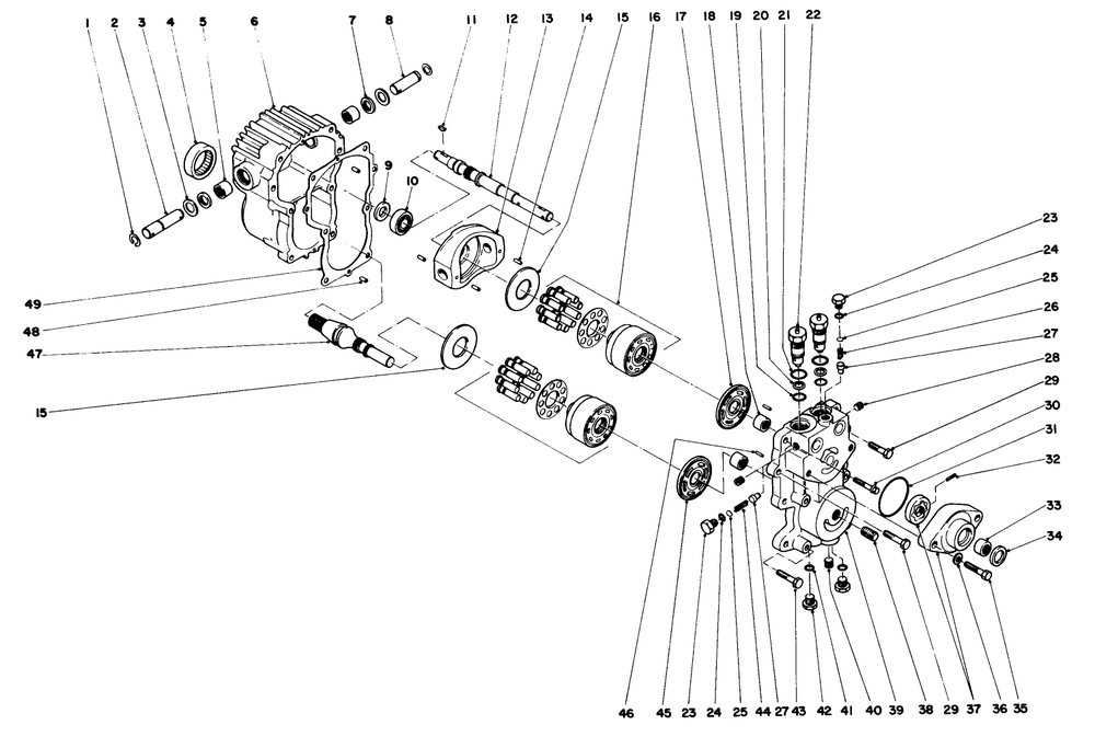 Transmission Assembly 49-7910 Diagram and Parts List for 30775 400001 - 499999 Toro Lawn Tractor